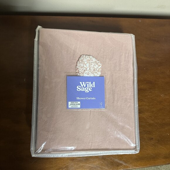 Wild Sage Esmaria 72-Inch X 86-Inch Shower Curtain in Dusty Pink - Picture 2 of 5